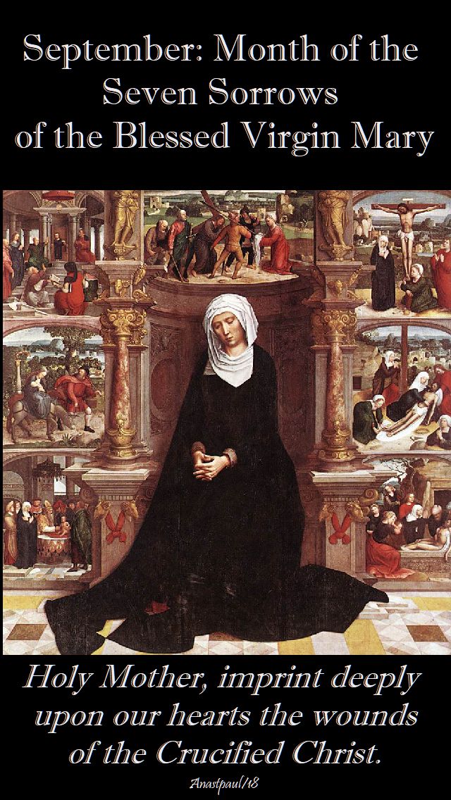 sept month of the seven sorrows - 1 sept 2018