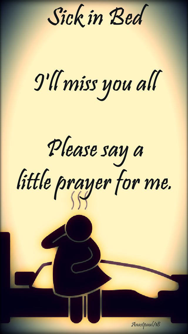 sick in bed - 6 sept 2018