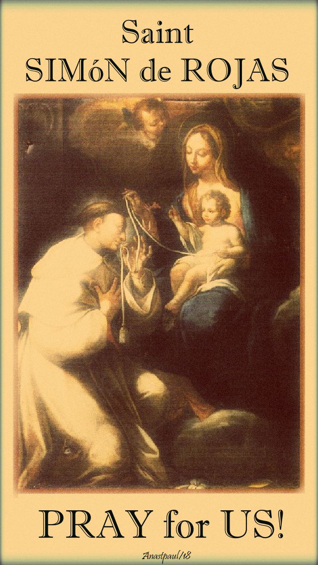 st simon de rojas - pray for us no 2 - 28 sept 2018