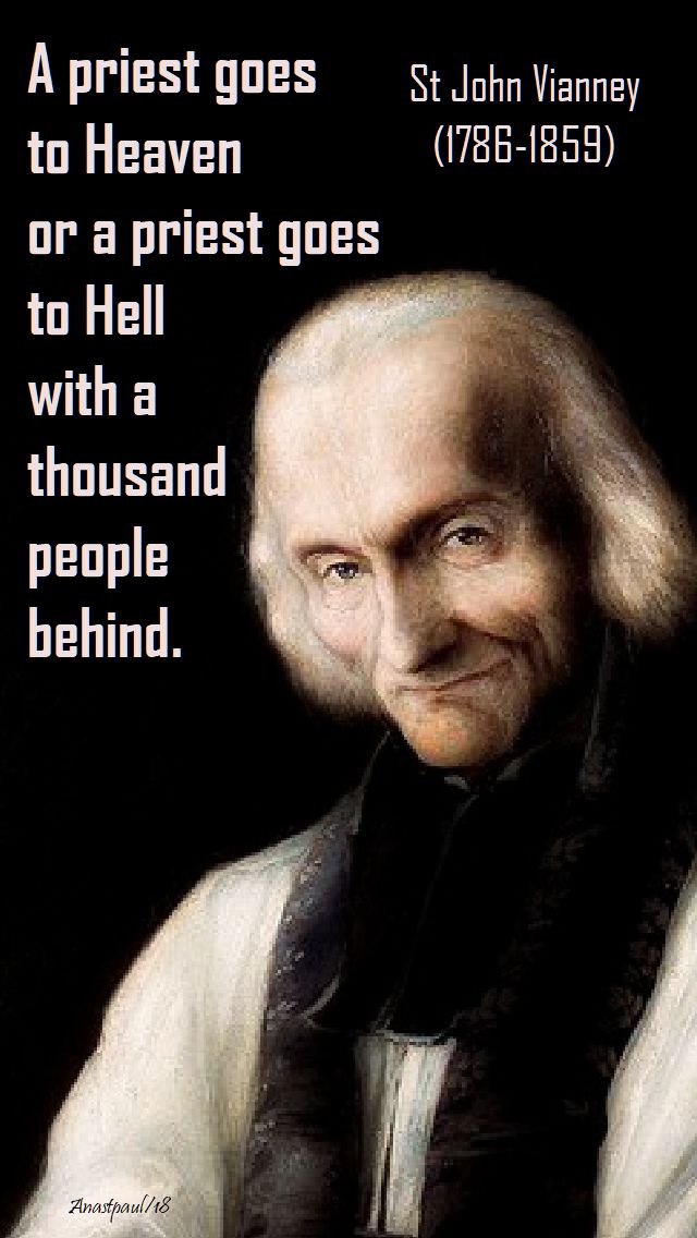a priest goes to heaven - st john vianney - 26 oct 2018
