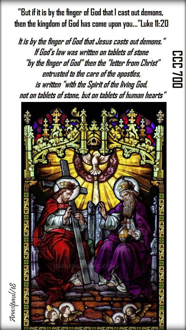 but if it is by the finger luke 11 20 - the finger CCC700 - 12 oct 2018