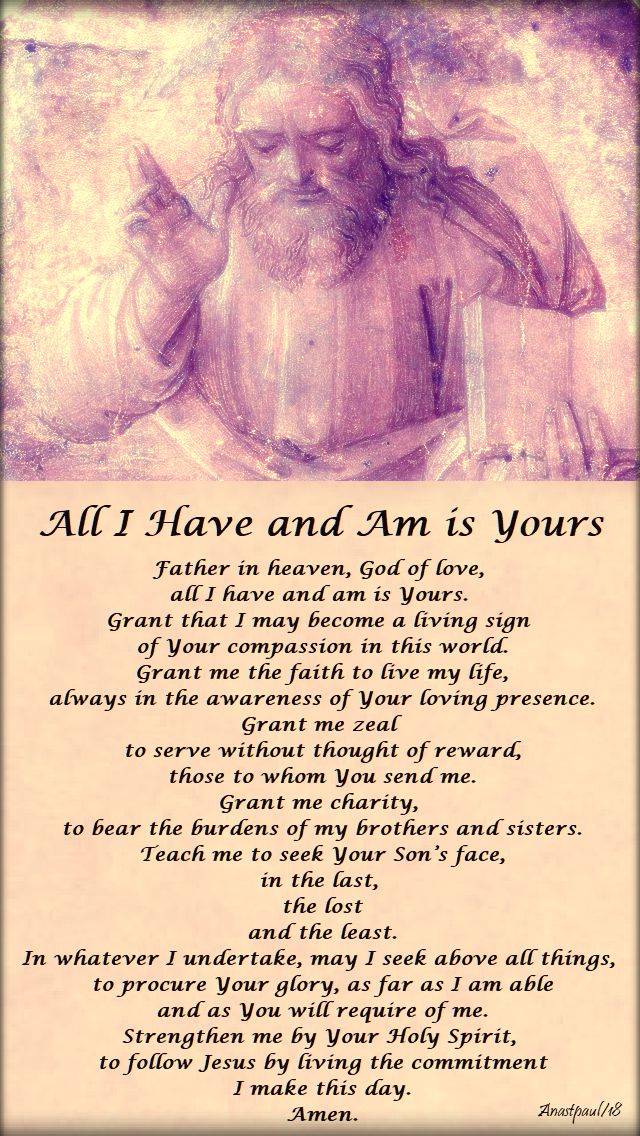 father in heaven god of love - lasallian prayer no 2 - 23 oct 2018