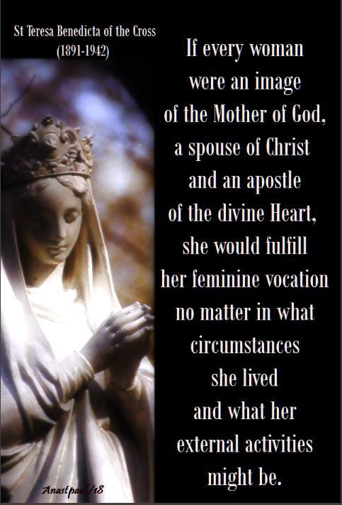 if every woman - st teresa benedicta no 2 - 27 oct 2018