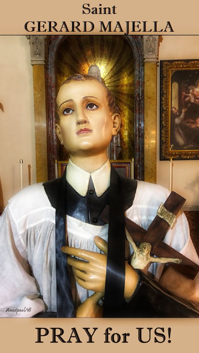 st gerard majellla pray for us - 16 oct 2018
