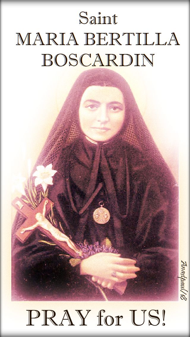st maria bertilla boscardin pray for us 2 - 20 oct 2018