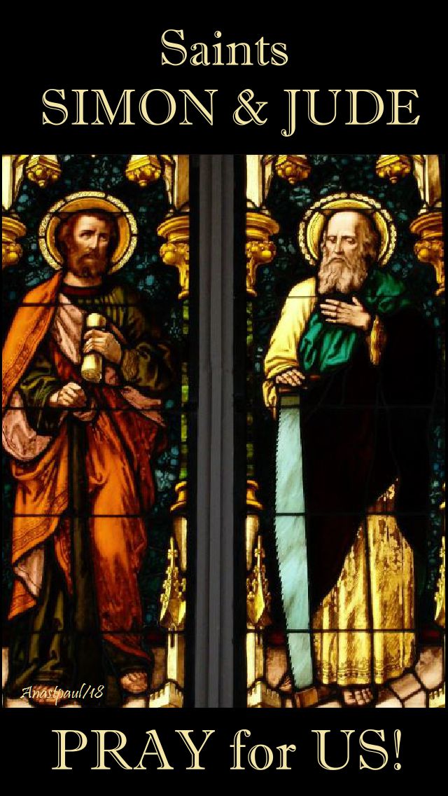 sts simon and jude pray for us 29 oct 2018