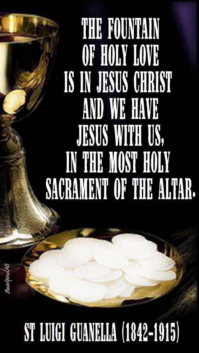 the fountain of holy love - st luigi guanella - 24 oct 2018