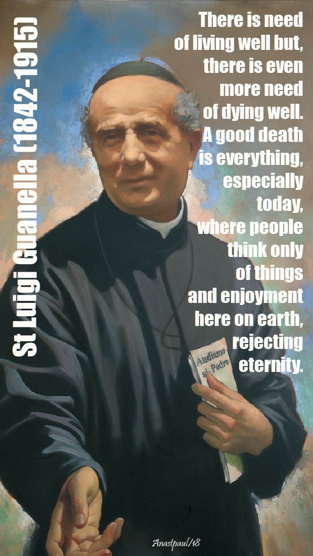 there is need of living well - st luigi guanella - 24 oct 2018