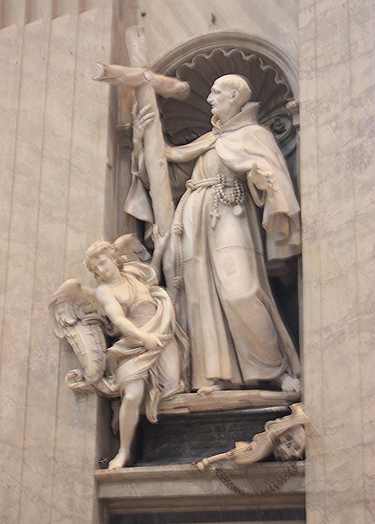 Vatikan,_Petersdom,_die_Statue_des_Saint_Peter_of_Alcantara