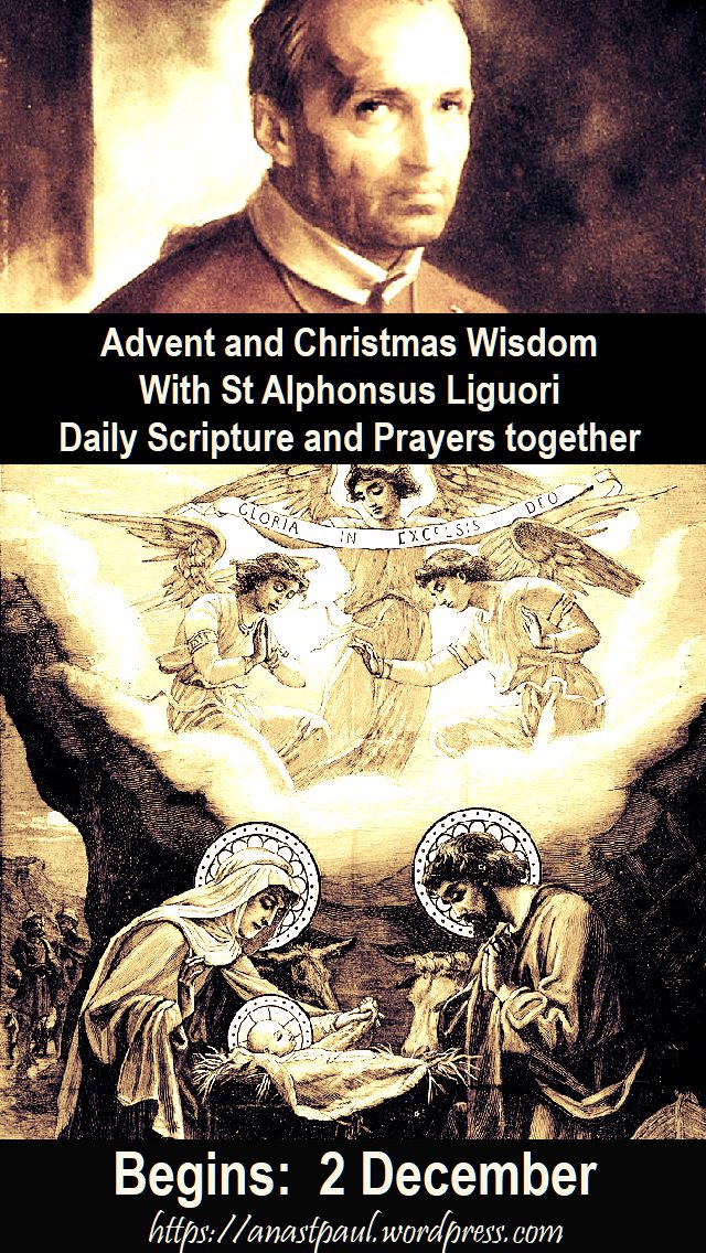 advent and christmas wisdom together with st alphonsus begins 2 december - posted 26 nov 2018