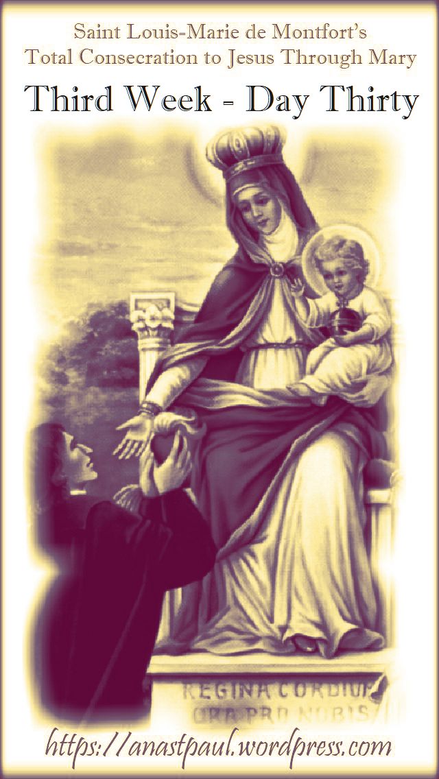 DAY TWENTY NINE - THIRD WEEK - TOTAL CONSECRATION 15 NOV 2018