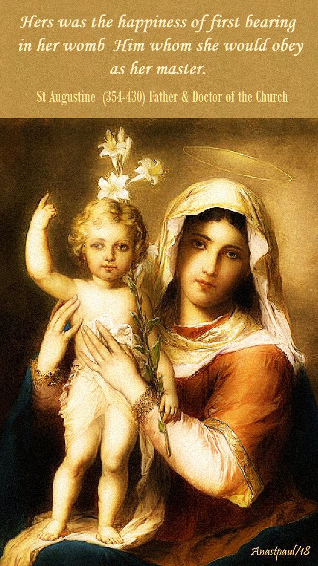 hers was the happiness - st augustine 25 nov - christ the king 2018