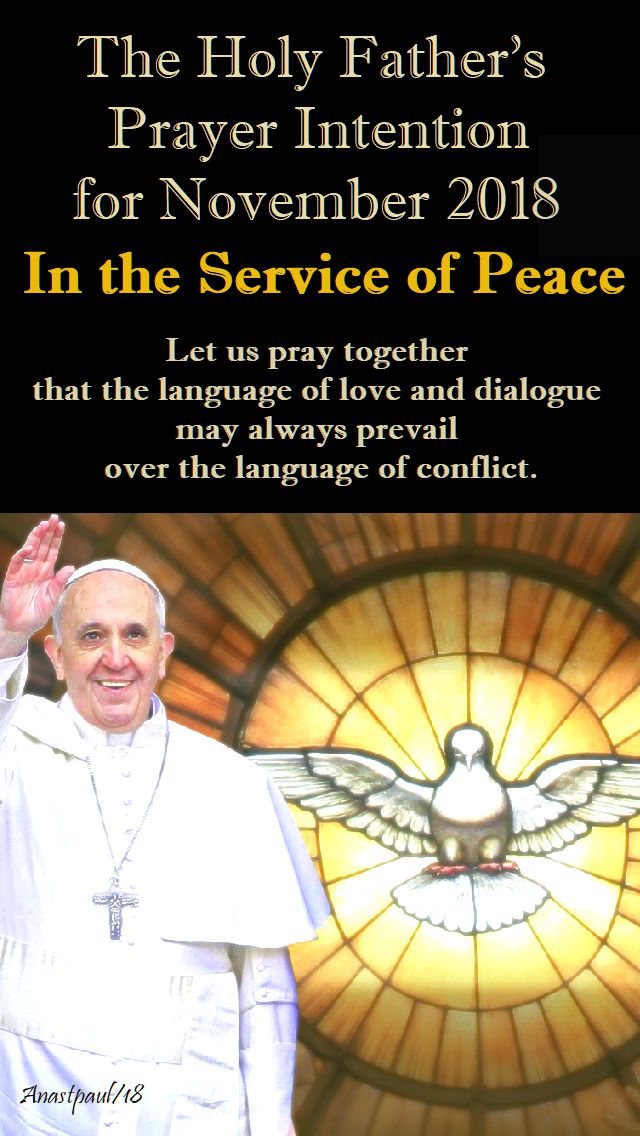 holy fathers prayer intention nov 2018