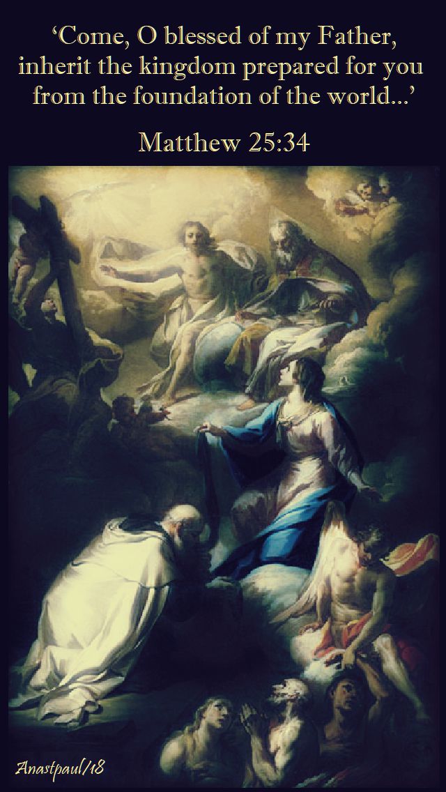 matthew 25 34 come o blessed of my father - 2 nov all souls day