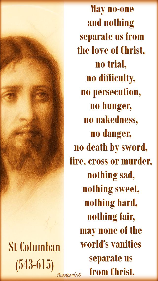 may no-one and nothing - st columban no 2 - 23 nov 2018