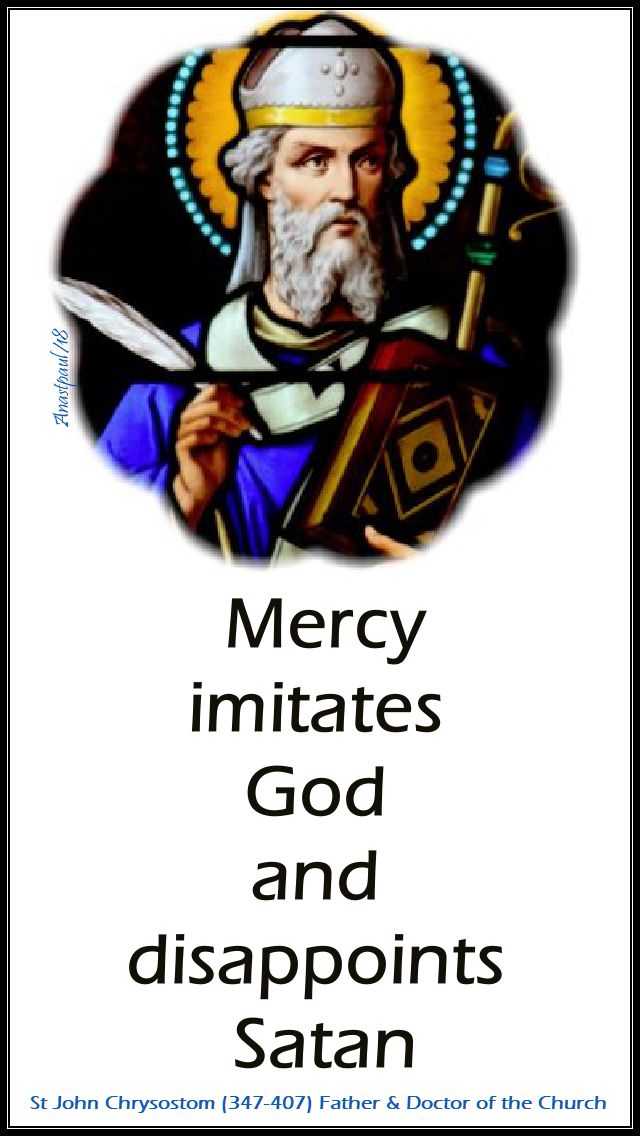 mercy imittes god - st john chrysostom - 17 nov 2018