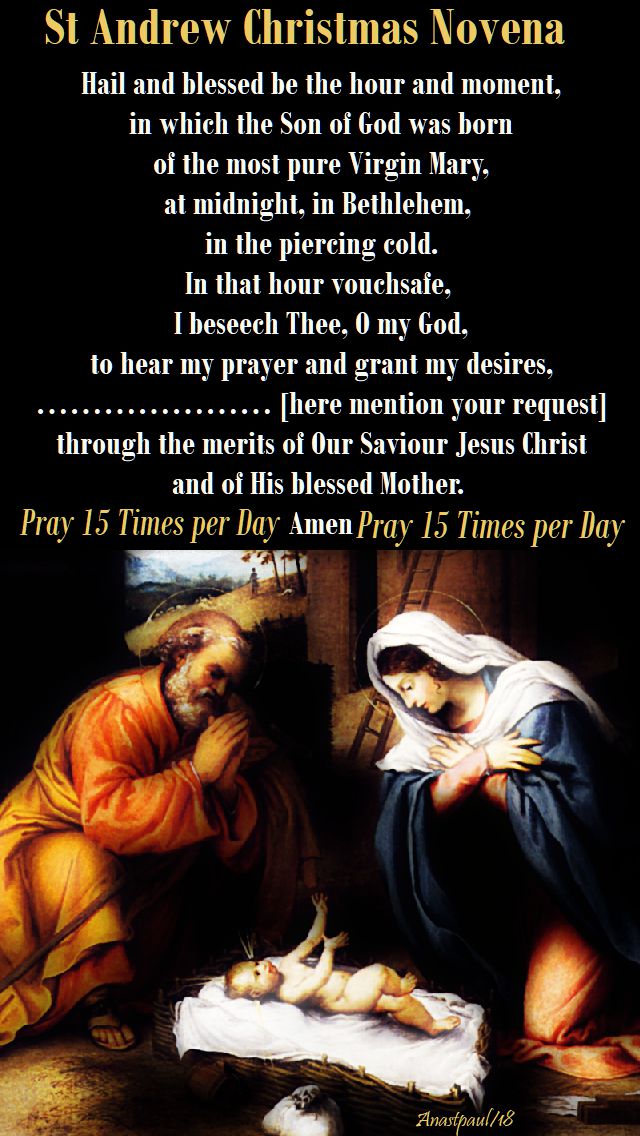 st andrew christmas novena - 30nov2018