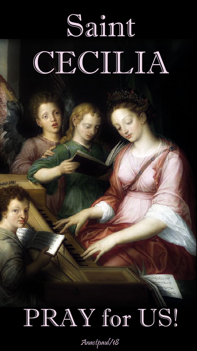 st cecilia, pray for us - 22 nov 2018