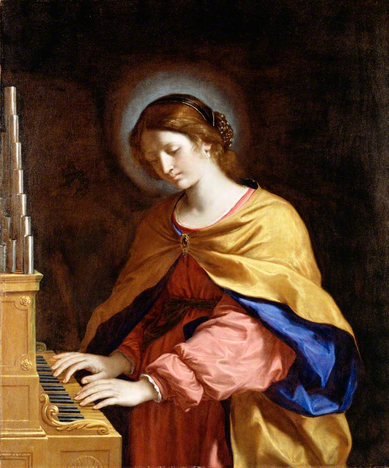 Guercino, 1591-1666; Saint Cecilia