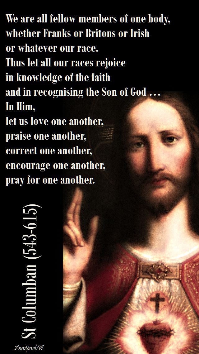 we are all fellow members of one body - st columban - 23 nov 2018