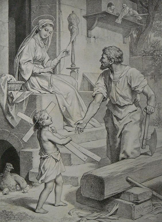 BEAUTIFUL HOLY FAMILY CHRIST CHILD WITH CROSS