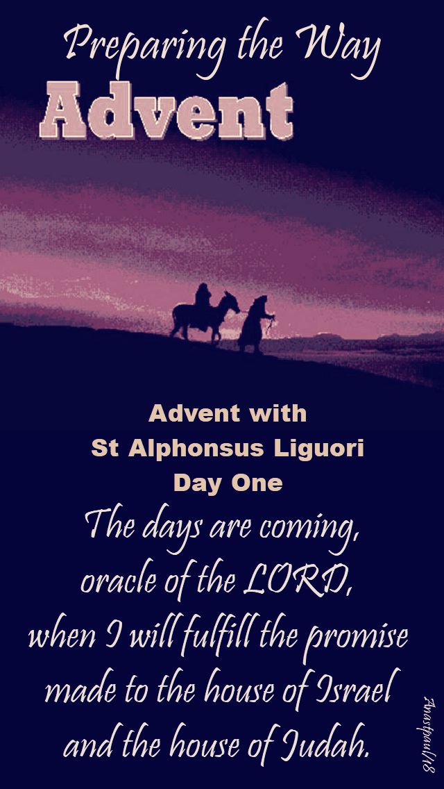 advent - preparing the way - day one - 2 Dec 2018