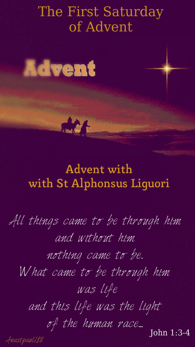 ADVENT - PREPARING THE WAY - THE FIRST DAT OF ADV 8 DEC 2018