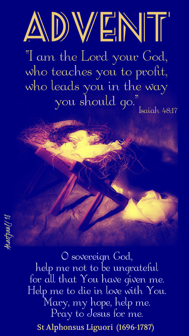 advent with st alphonsus friday 2nd week isaiah 48 17 14dec2018