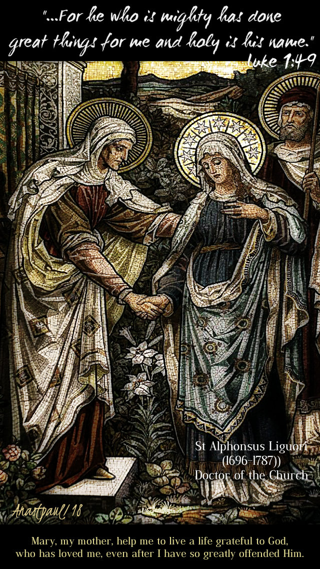 advent with st alphonsus - luke 1 49 for he who is mighty 22 dec 2018