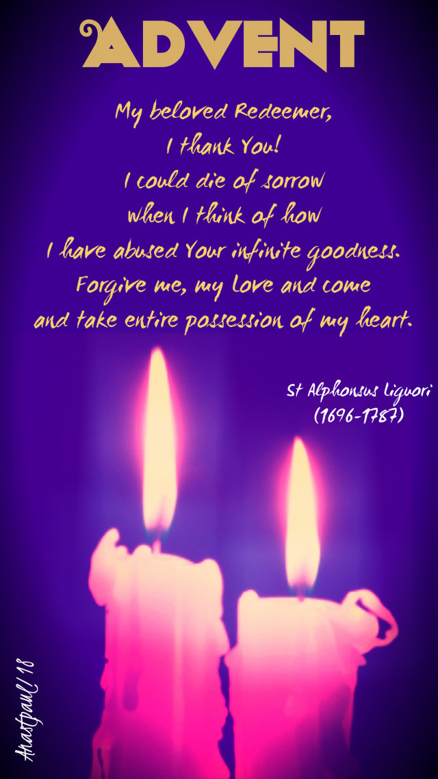 advent with st alphonsus - my beloved redeemer - 13dec 2018