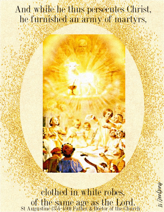 and while he thus persecutes christ - st augustine 28dec2018