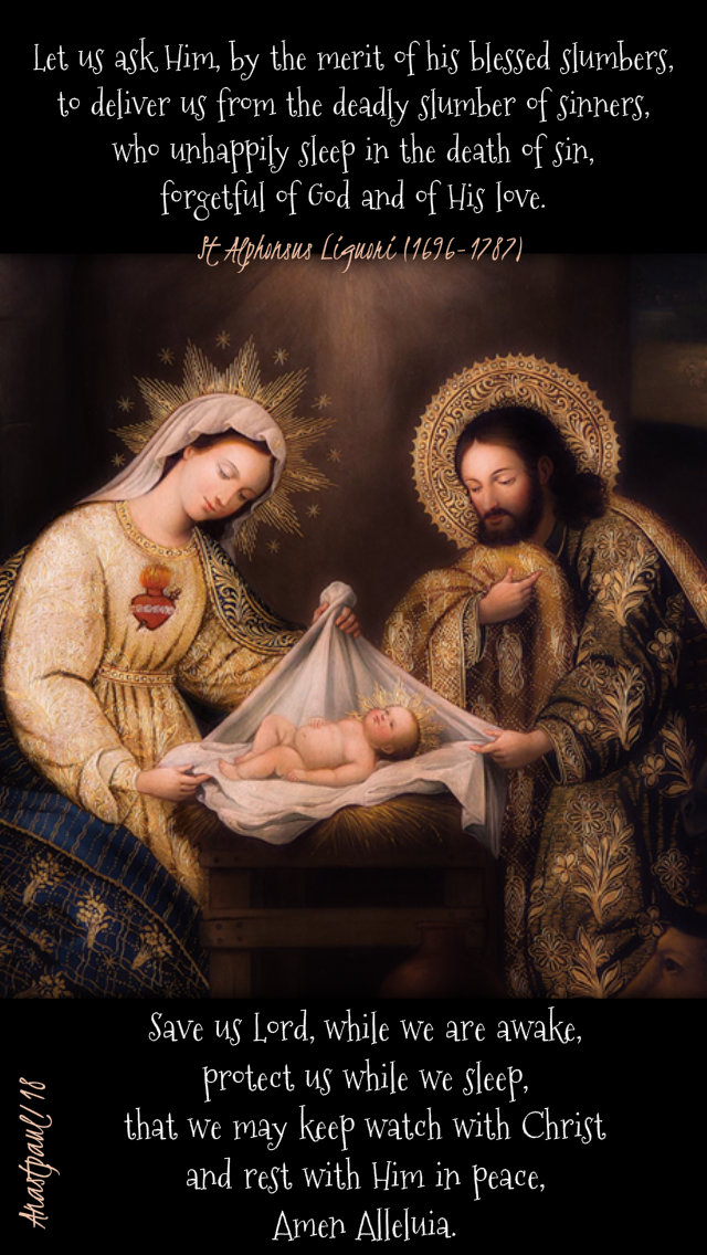 christmas with st alphonsus-let us ask him by the merits - save us lord -30dec2018