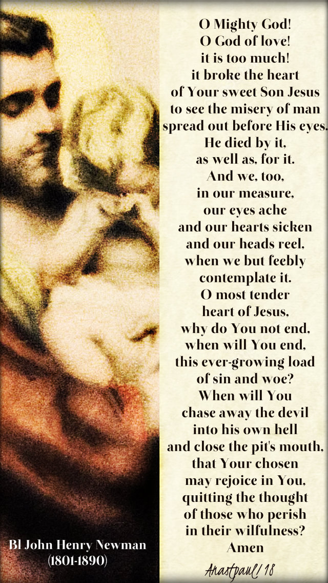 christmas with st alphonsus - o might god o god of love - bl john henry newman - 31dec2018