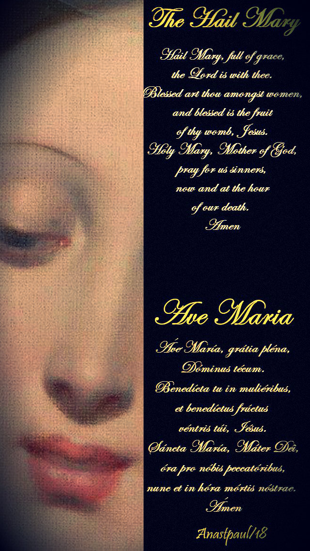 hail mary and ave maria -stpetr canisius holy mary - 21dec2018