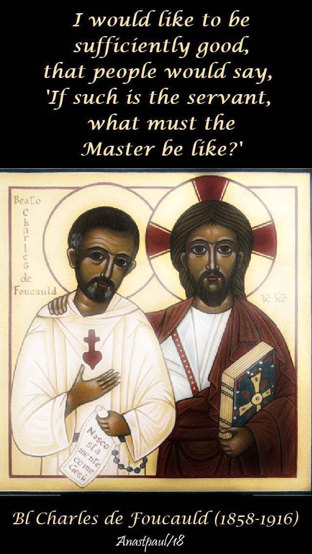 i would like to be - bl charles de foucauld - 1 dec 2018