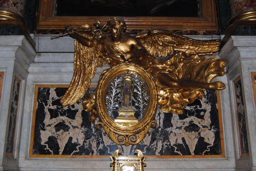 incorrupt arm of francis xavier at gesu At Rome's Church of the Gesu' (brought to Rome in 1614).