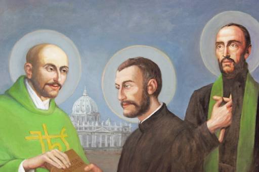 st ignatius, st francis and st peter - First Companions