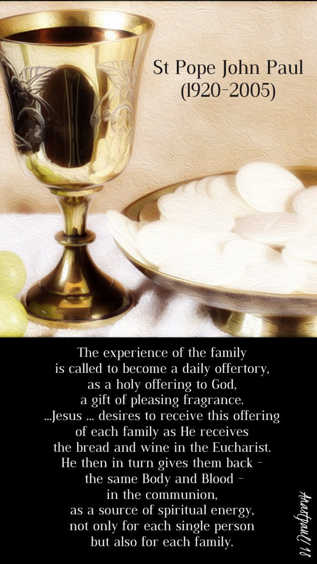 the experience of the family - st pope john paul 30 dec 2018