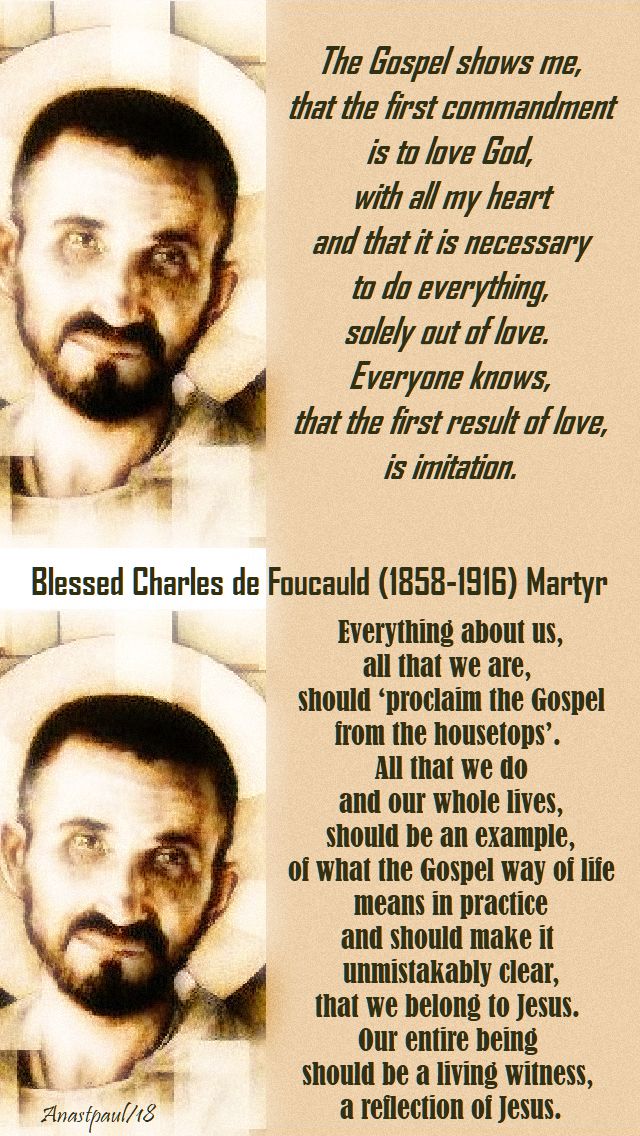 the gospel shows me - everything about us-bl charles de foucauld - 1 dec 2018