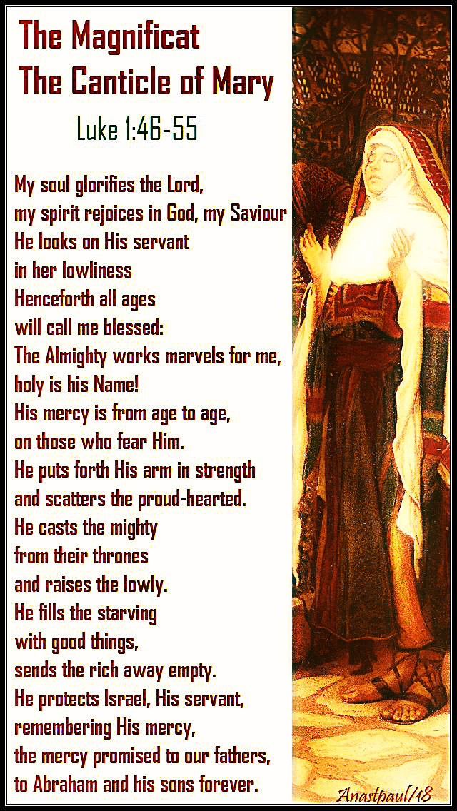 the-magnificat-luke-1-46-55-22dec2018 today's gospel