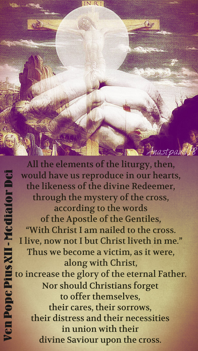 ven pope pius XII mediator dei - sunreflection 9 dec 2018