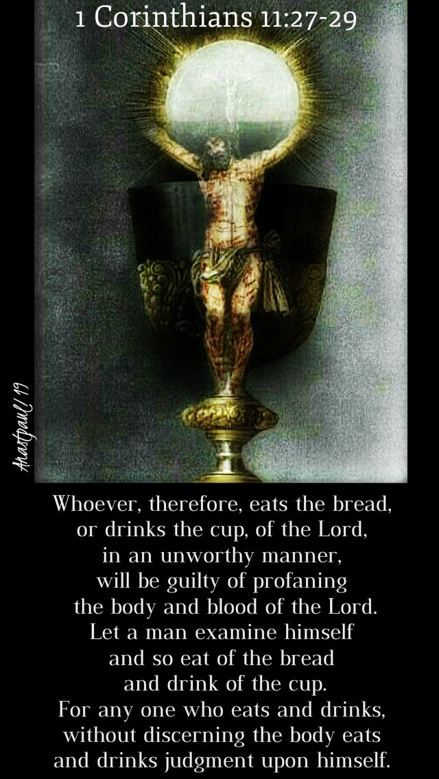 1 corinthians 11 27-29 - whoever eats 25jan2019