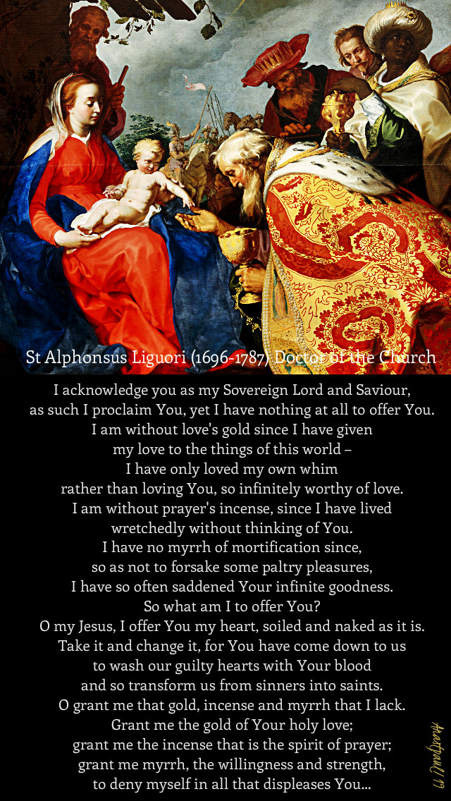 i acknowledge you as my lord and saviour - st alphonsus 6 jan 2019