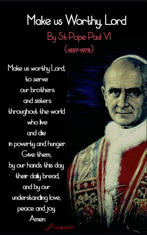 make us worthy st pope paul vi - no 2 larger