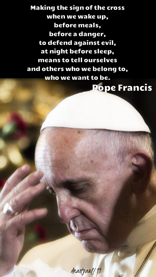 making the sign of the cross - pope francis 17 jan 2019.jpg