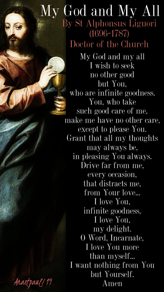 my god and my all - st alphonsus liguori - 20 jan 2019.jpg