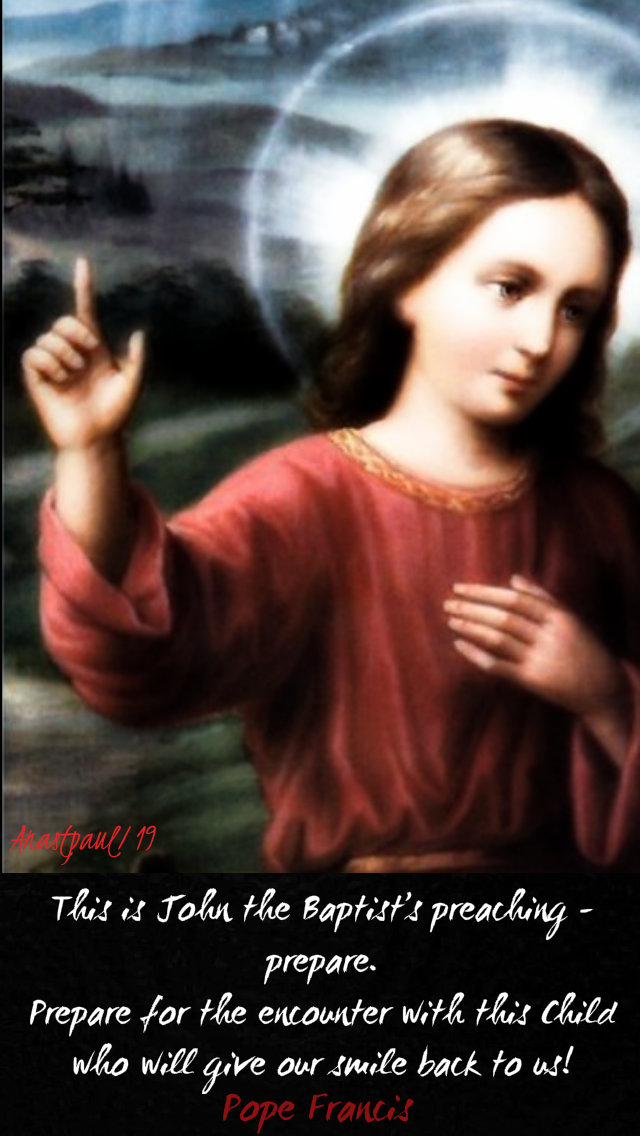 prepare for the encounter with this child - pope francis 2 jan 2019