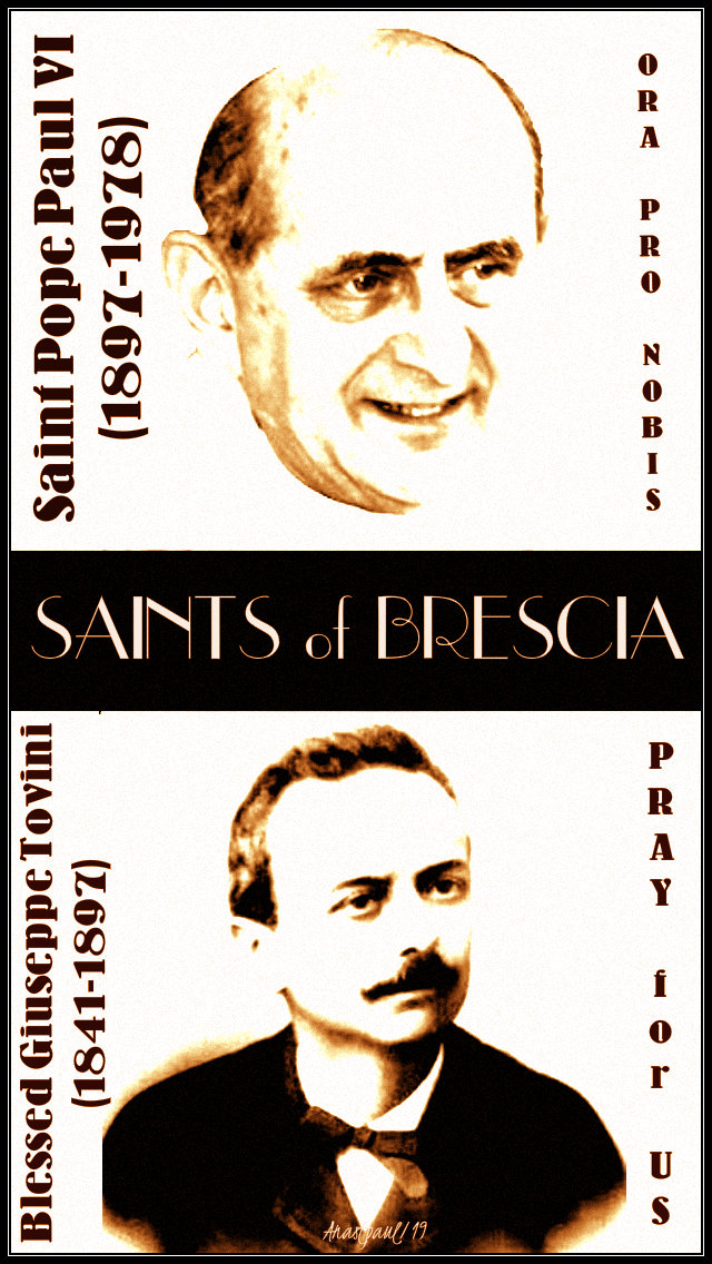 st pope paul VI and bl giuseppe tovini saints of brescia - 16 jan 2019.jpg