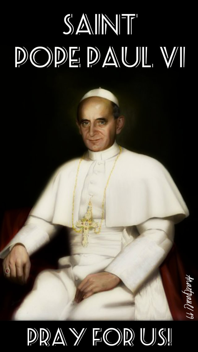 st pope paul vi pray for us 16 jan 2019