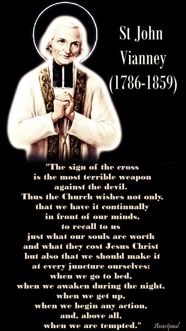 the sign of the cross - st john vianney.- new version - 17 jan 2018 jpg